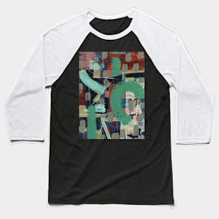 Art Acrylic artwork abstract Sage Baseball T-Shirt